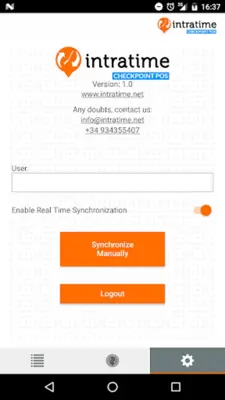 Intratime PoS Checkpoint android App screenshot 0